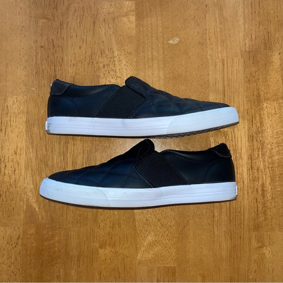 Nine West | Slip On Sneaker Shoe Black Glitter Silver Detail Women’s 7.5 - Picture 7 of 10